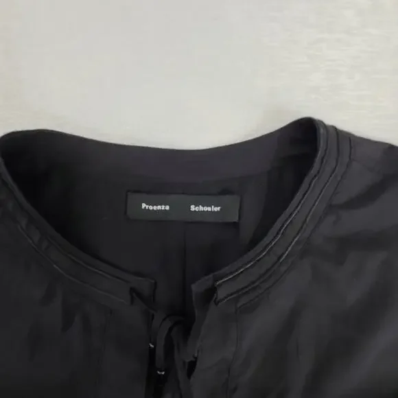 Proenza Schouler silk babydoll dress black Size 4 Preloved Excellent Whimisgoth - Picture 8 of 11